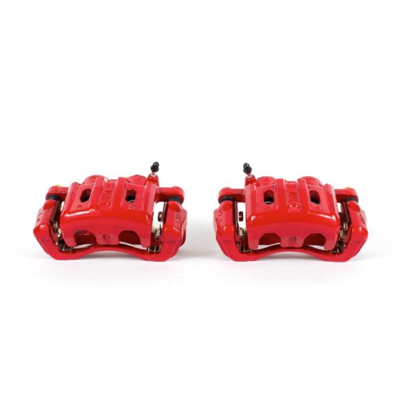 Étriers avant rouges Power Stop 95-98 Eagle Talon avec supports - Paire
