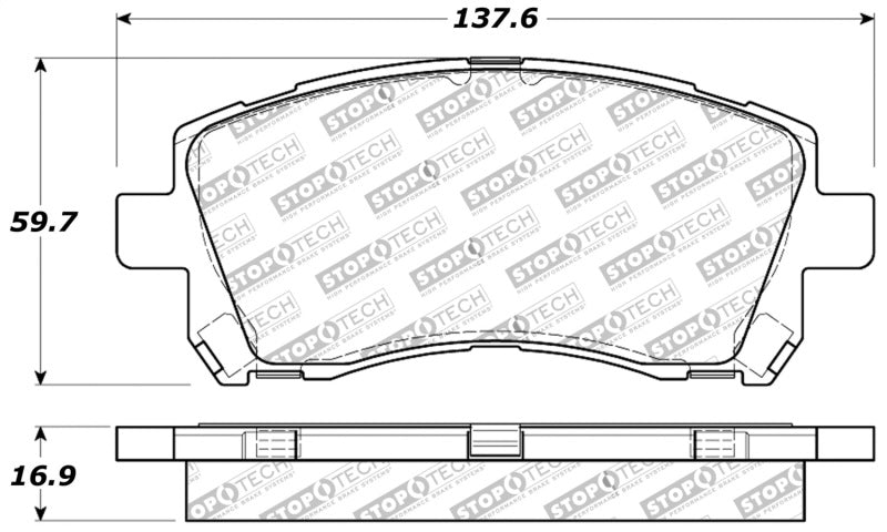 Plaquettes de frein avant StopTech Performance 02-03 WRX