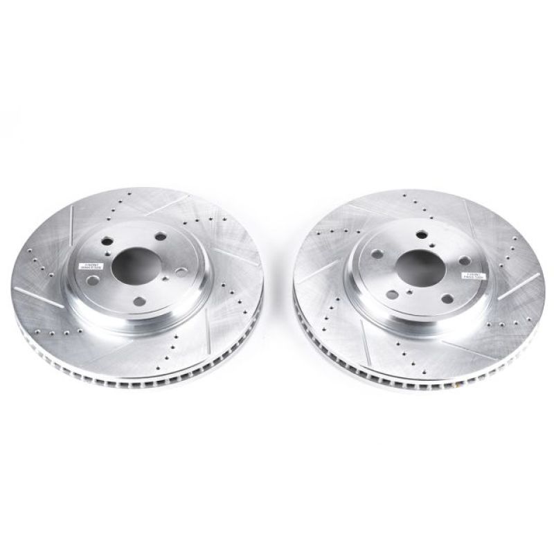 Power Stop 01-06 Lexus LS430 Front Evolution Drilled & Slotted Rotors - Pair