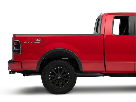 Feux arrière de style européen Raxiom 04-08 Ford F-150 Styleside - Boîtier noir - Lentille rouge/transparente