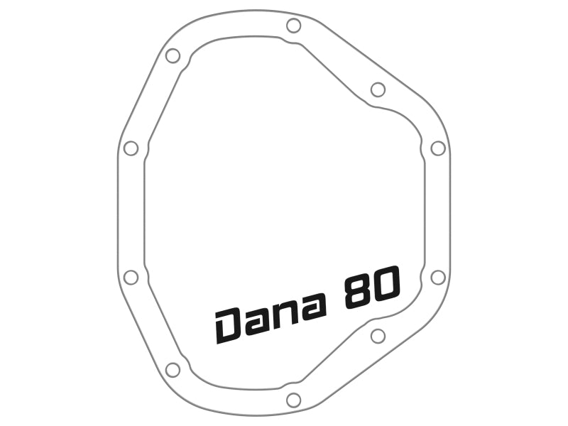 Couvercle de différentiel arrière afe (brut; série Street); camions diesel Dodge 94-02 L6-5.9L (td)