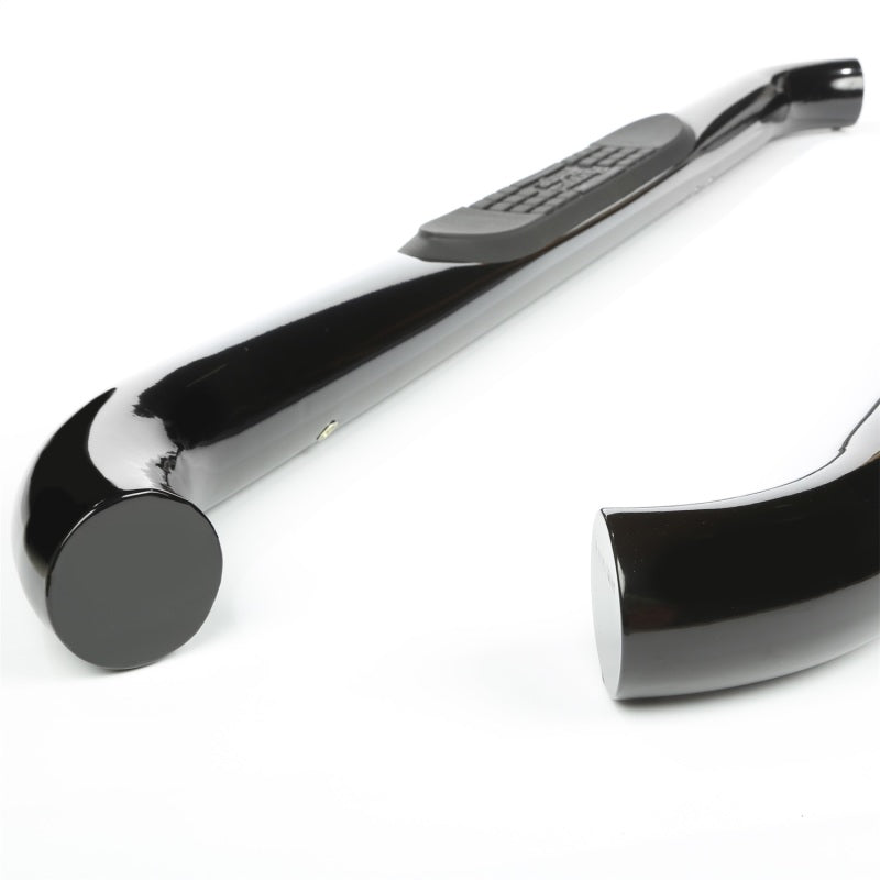 Marchepieds latéraux ronds Rugged Ridge de 3 pouces, noirs, pour Jeep Wrangler 2 portes 07-18