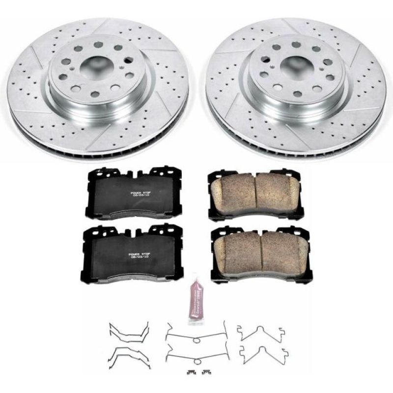 Power Stop 07-09 Lexus LS460 Front Z23 Evolution Sport Brake Kit