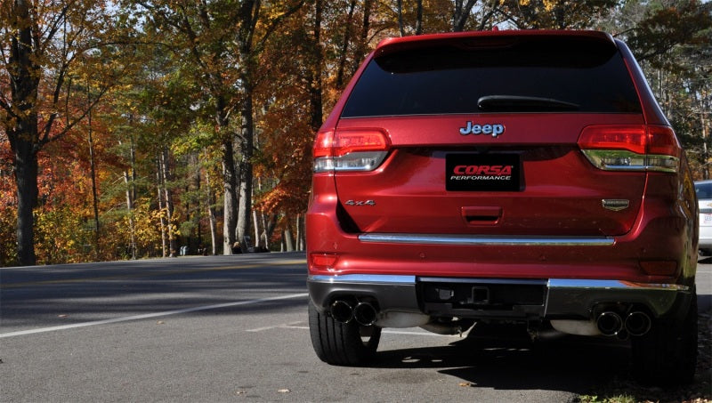 Échappement Cat-Back à double sortie arrière de 2,5 pouces pour Jeep Grand Cherokee Summit Edition Corsa 14-16