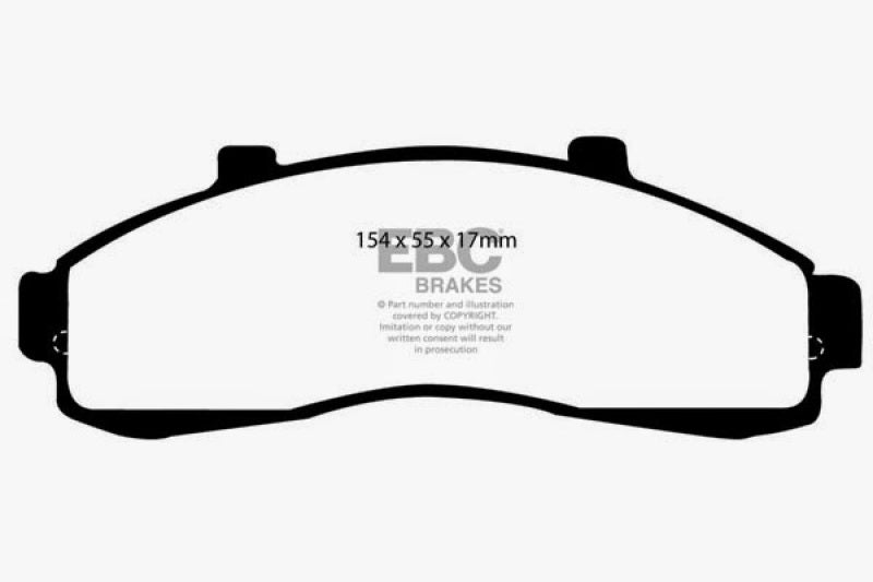 EBC 95-01 Ford Explorer 4.0 2WD Greenstuff Front Brake Pads