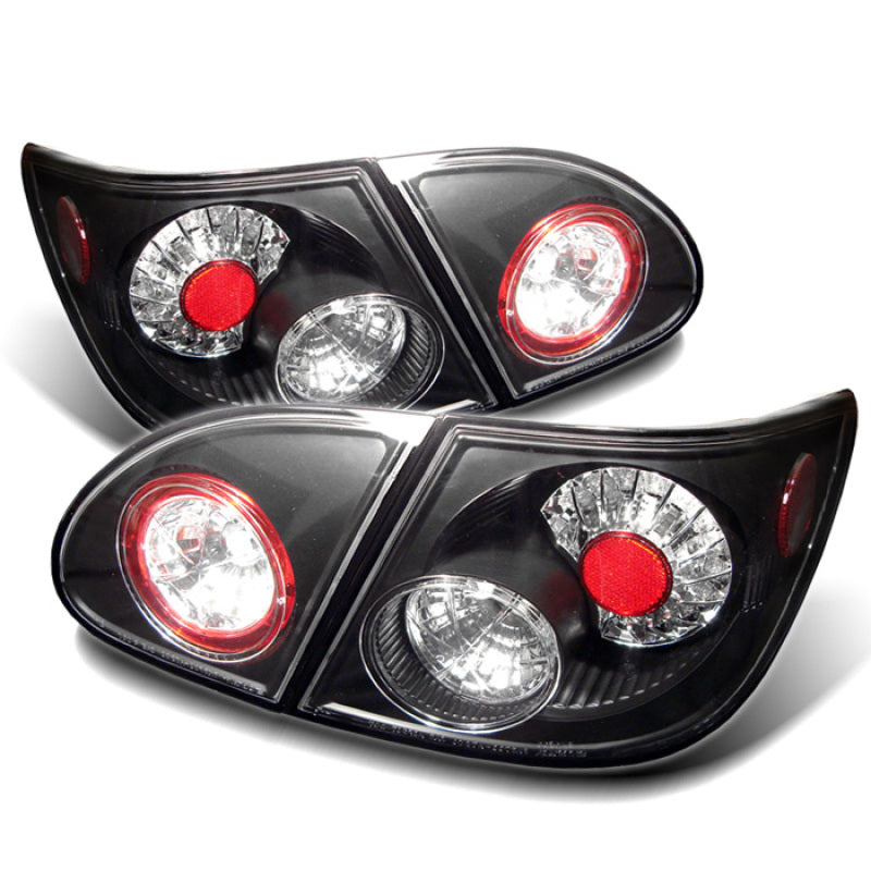 Feux arrière à LED Spyder Toyota Corolla 03-08 Noir ALT-YD-TC03-LED-BK