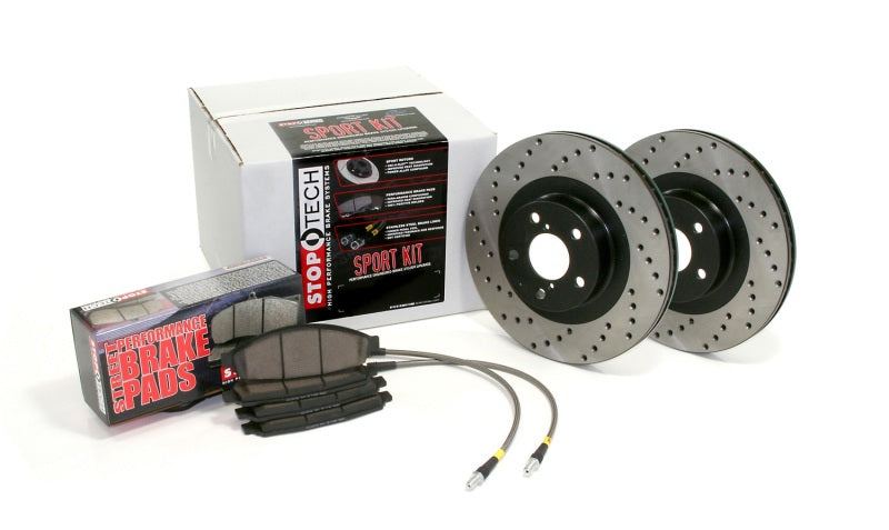 Pack essieu sport rotor percé, arrière