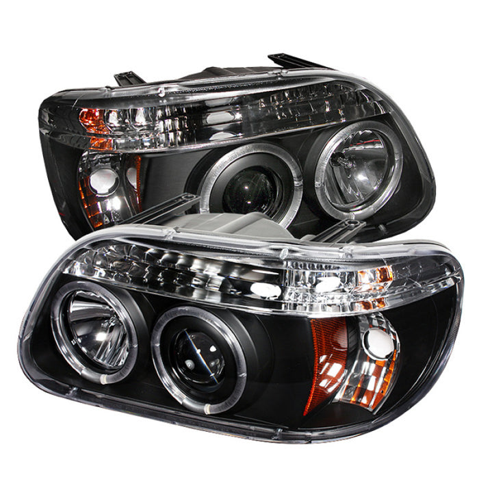 Phares de projecteur Spyder Ford Explorer 95-01 1PC LED Halo Blk PRO-YD-FEXP95-HL-1PC-BK