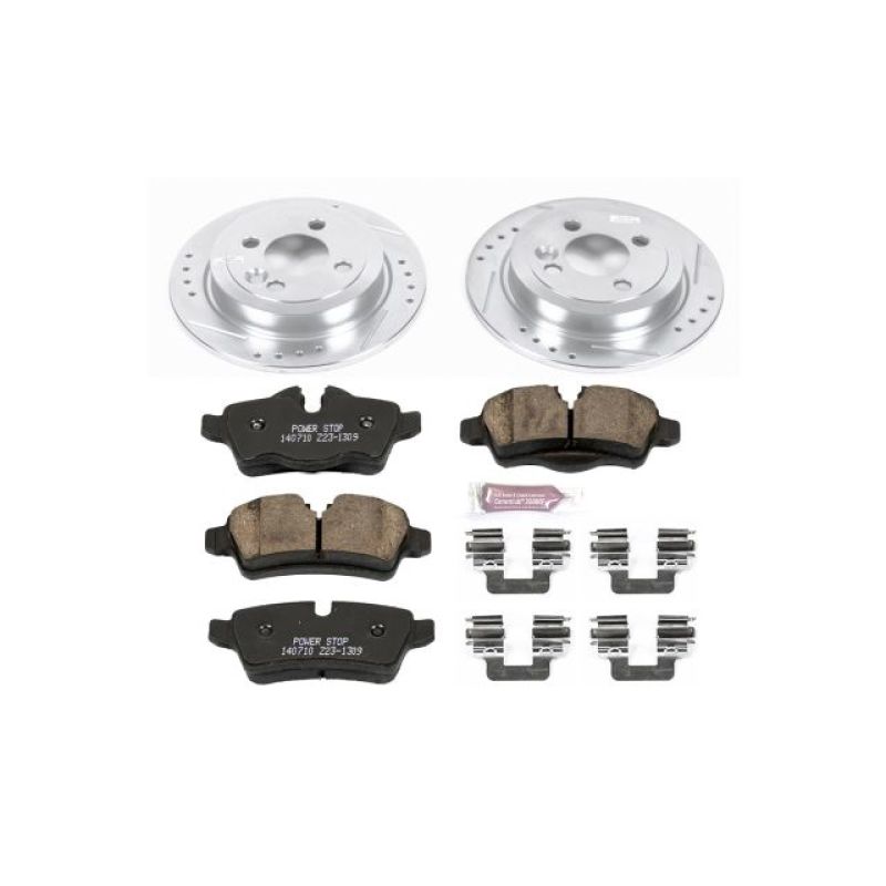 Power Stop 11-16 Mini Cooper Rear Z23 Evolution Sport Brake Kit