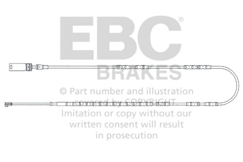 Câbles d'usure arrière EBC 2010-2013 BMW 128 3.0L