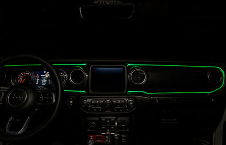 Kit d'éclairage d'intérieur à LED à fibre optique ColorSHIFT pour Jeep Wrangler JL / Gladiator JT ORACLE Lighting VOIR LA GARANTIE