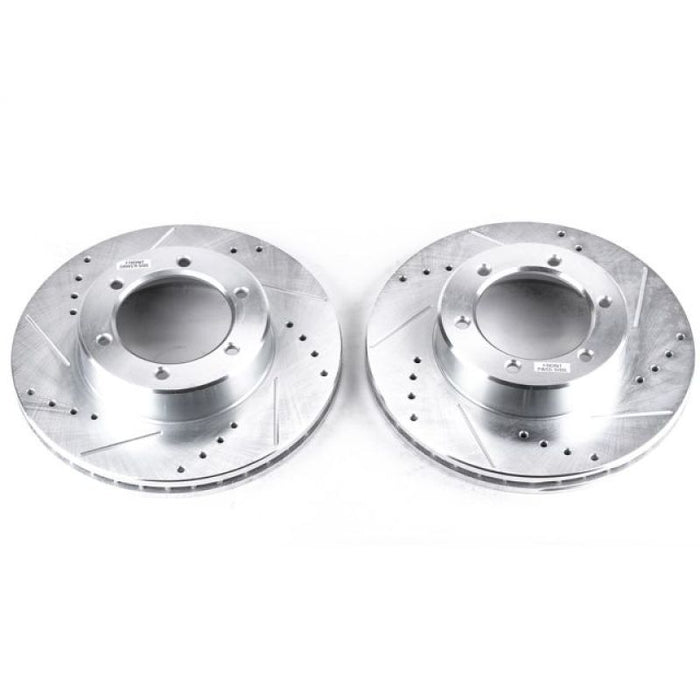 Rotors avant Power Stop 91-96 percés et rainurés pour Toyota 4Runner Evolution - Paire