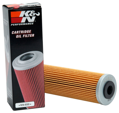 Filtre à huile K&amp;N 1,625 po de diamètre extérieur x 5,05 po de hauteur