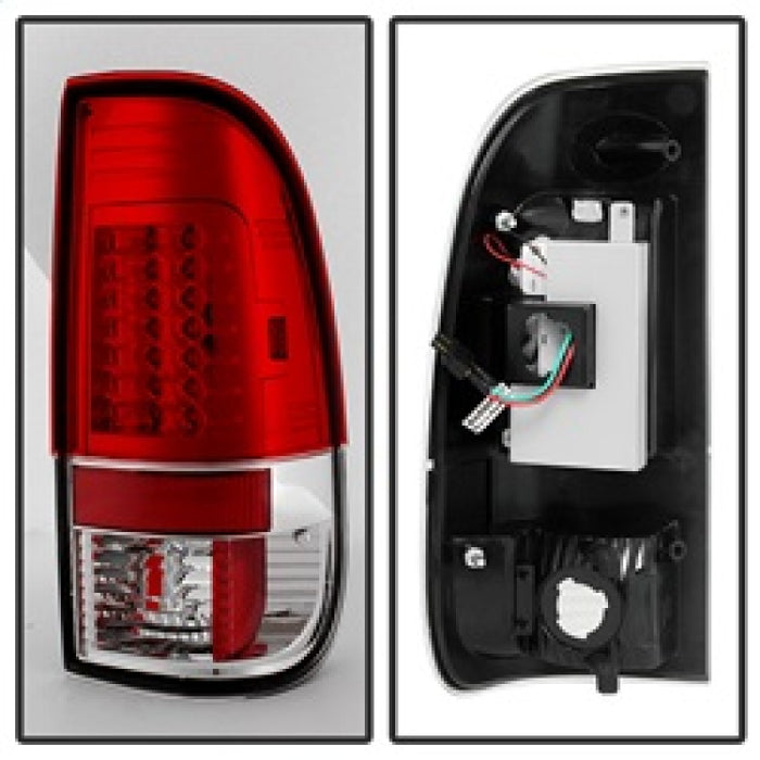 Feux arrière LED Spyder Ford F150 Styleside 97-03/F250 Version 2 Rouge Transparent ALT-YD-FF15097-LED-G2-RC