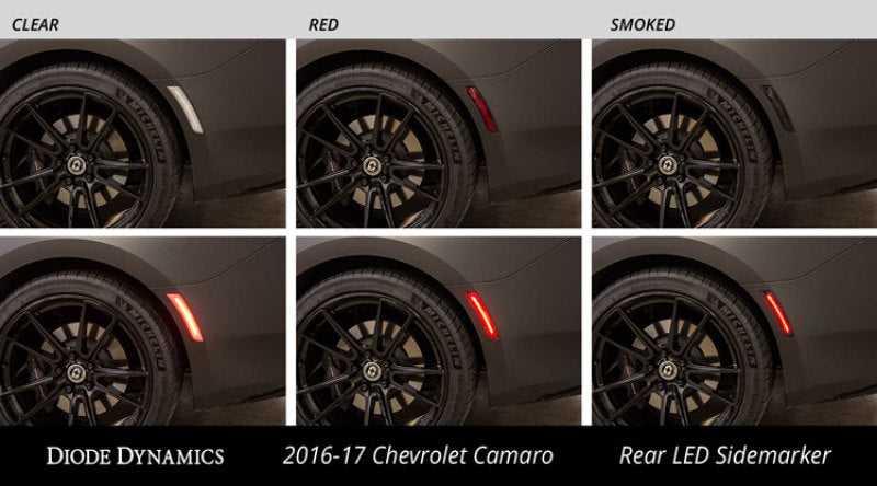Feux latéraux à LED Diode Dynamics 16-21 Chevrolet Camaro fumés (ensemble)