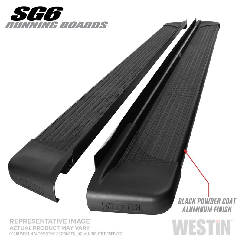 Westin Black Aluminum Running Board 68.4 inches SG6 Running Boards - Blk