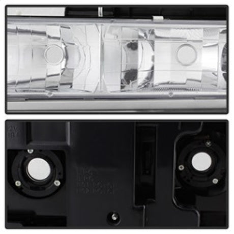 xTune Chevy Suburban 94-98 Headlights w/ Corner & Parking Lights 8pcs Chrome HD-JH-CCK88-AM-C-SET