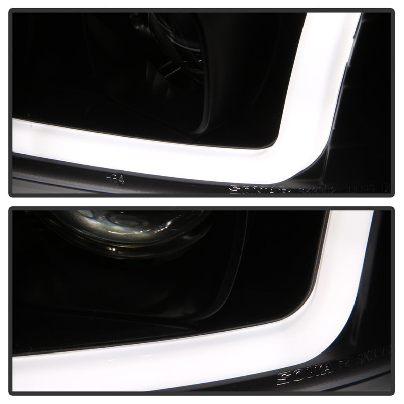 Phares de projecteur Spyder GMC Sierra 1500/2500/3500 99-06 V2 - DRL - Noir PRO-YD-CDE00V2-LB-BK