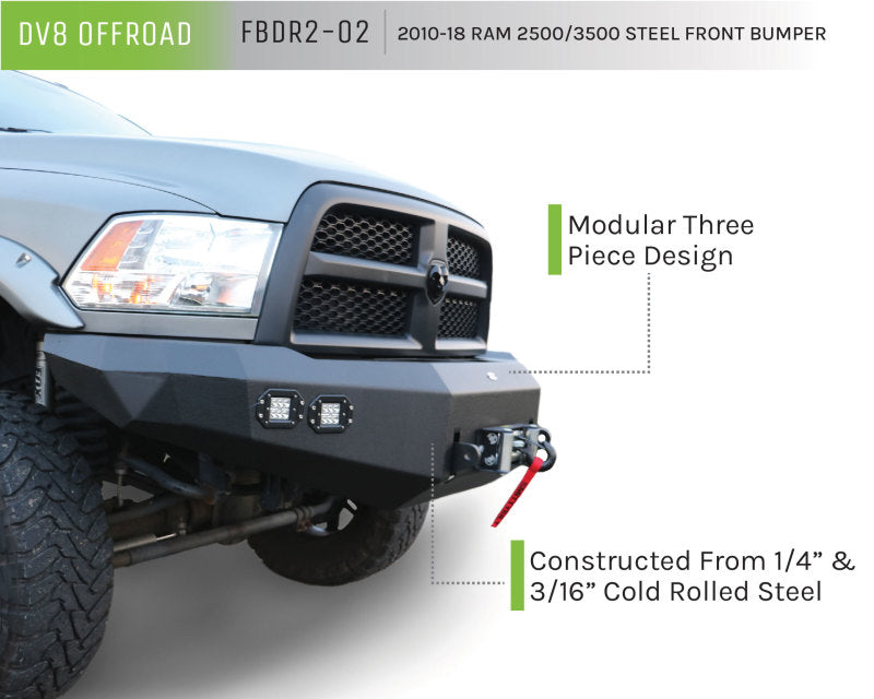 Pare-chocs avant DV8 Offroad 10-14 Dodge Ram 2500/3500
