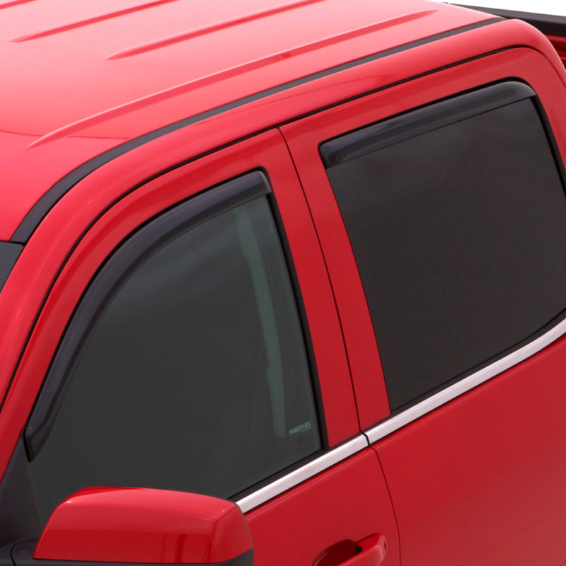 AVS 02-09 Chevy Trailblazer Ventvisor In-Channel Front & Rear Window Deflectors 4pc - Smoke