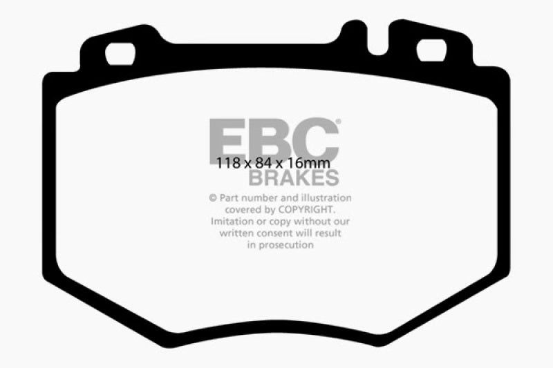 Plaquettes de frein avant Redstuff EBC 03-06 Mercedes-Benz CL600 5.5 Twin Turbo