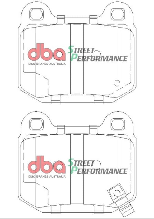 DBA 03-06 EVO / 04-09 STi / 03-07 350Z Track Edition/G35 avec plaquettes de frein arrière Brembo SP500