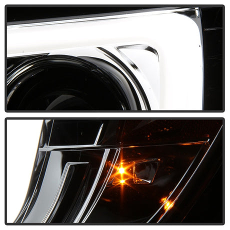 Phares de projecteur Spyder Toyota Tacoma 05-11 - Barre lumineuse DRL - Chrome PRO-YD-TT05V2-LB-C