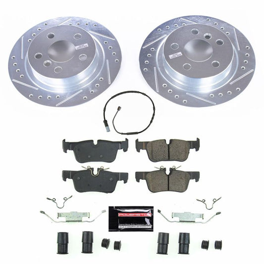 Power Stop 14-19 BMW i3 Rear Z23 Evolution Sport Brake Kit