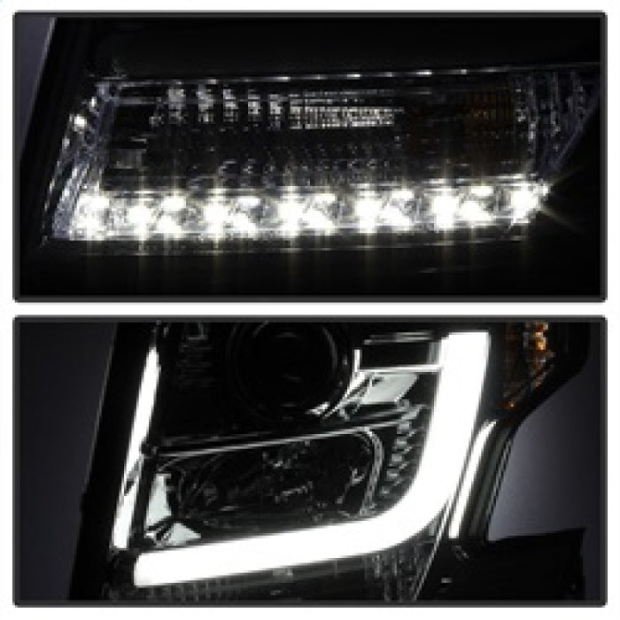 Phares de projecteur Spyder Chevy Tahoe / Suburban 2015-2016 - DRL LED - Fumée PRO-YD-CTA15-DRL-SM