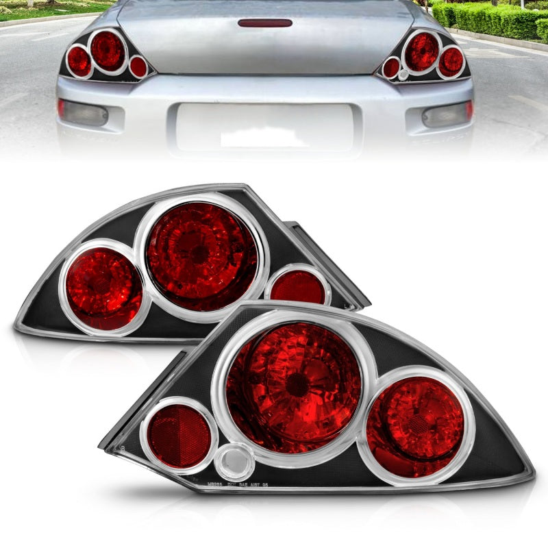 Feux arrière ANZO 2000-2005 Mitsubishi Eclipse Noir