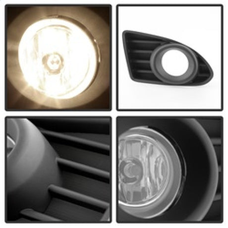 Feu antibrouillard OEM Spyder Scion IQ 2012-2013 avec interrupteur - Transparent FL-SIQ12-C