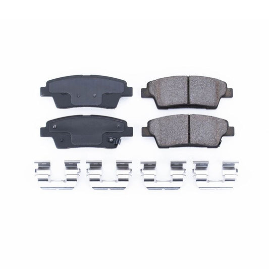 Power Stop 17-19 Genesis G80 Rear Z17 Evolution Ceramic Brake Pads w/Hardware