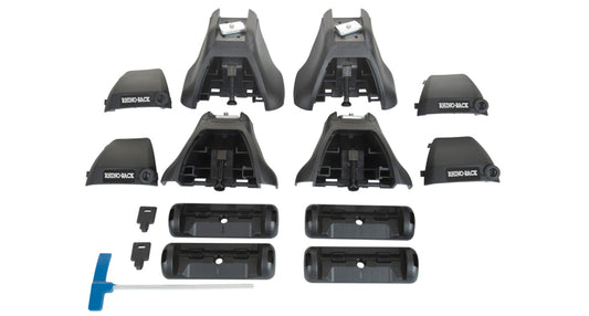 Rhino-Rack 10-14 Subaru Legacy 4 Door Sedan Heavy Duty 2500 2 Bar Roof Rack - Black