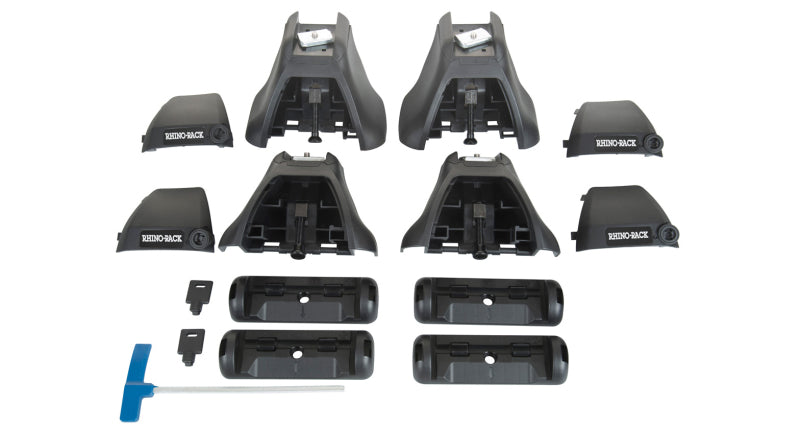 Barres de toit robustes Rhino-Rack 2500 à 2 barres pour Subaru Legacy 4 portes berline 10-14 - Noir