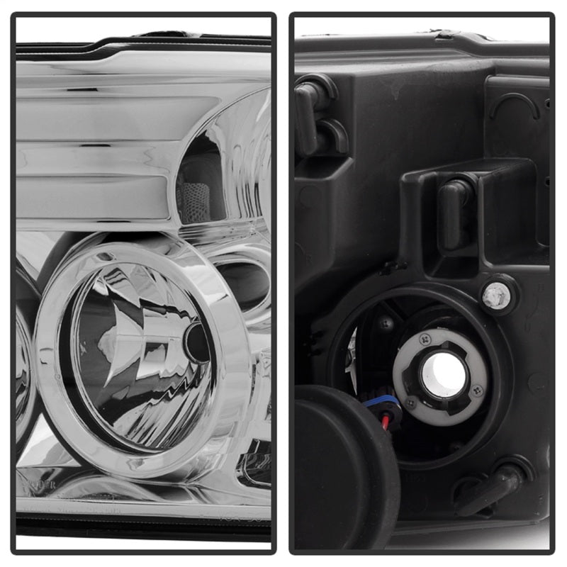 Phares de projecteur Spyder Dodge Ram 13-15 Barre lumineuse DRL Chrome PRO-YD-DR13-LBDRL-C