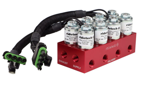 Système de contrôle de suspension pneumatique Ridetech RidePro E5 Compresseur simple de 3 gallons Valves 1/4 po