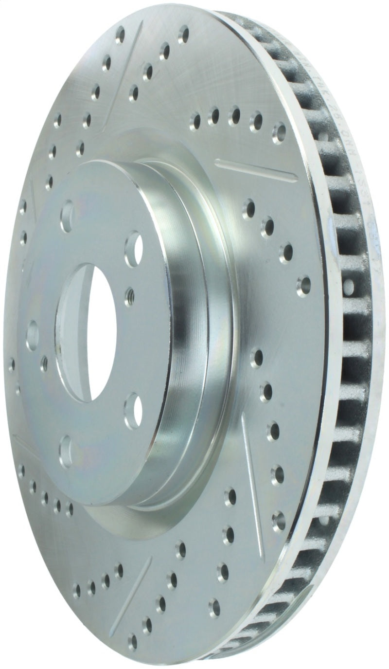 Rotor avant droit fendu et percé StopTech Select Sport 11-16 Toyota Avalon/ 11-17 Camry SportStop