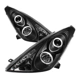 Phares de projecteur Spyder Toyota Celica 00-05 LED Halo DRL Blk High H1 Low H1 PRO-YD-TCEL00-LED-BK