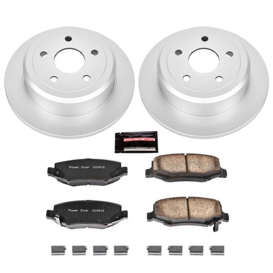 Power Stop 07-17 Jeep Wrangler Rear Z17 Evolution Geomet Coated Brake Kit