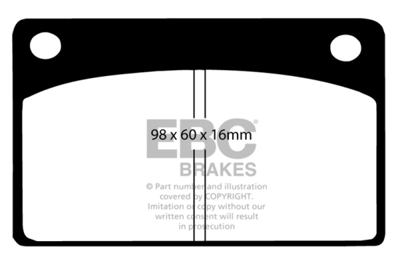 Plaquettes de frein avant EBC 66-68 Volvo 140 1.8 Ultimax2