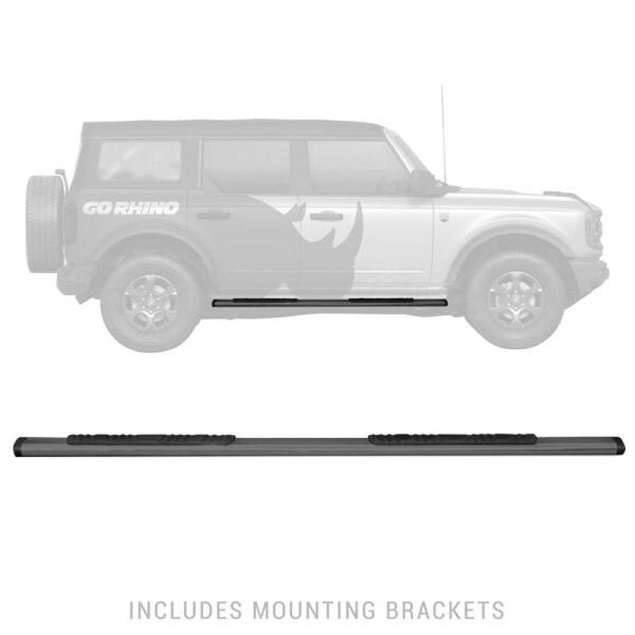 Go Rhino 5in OE Xtreme Low Profile SideSteps - Tex Blk - 71in