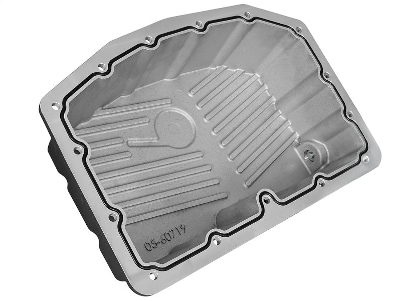 Carter d'huile moteur AFE Pro Series noir avec ailettes usinées ; Ford Powerstroke V8-6,7 L (td) 11-16