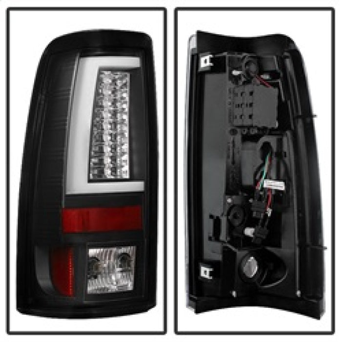 Feux arrière à DEL Spyder Chevy Silverado 1500/2500 99-02 Version 2 - Noir ALT-YD-CS99V2-LED-BK