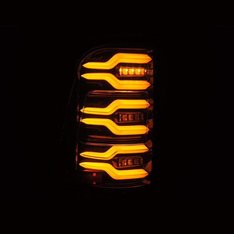 Feux arrière à LED AlphaRex 19-21 Dodge Ram 1500 Luxx-Series Alpha-Black avec Activ Light/Seq Signal
