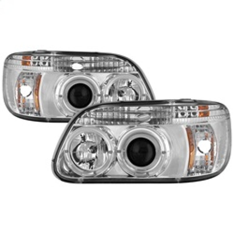 Phares de projecteur Spyder Ford Explorer 95-01 1PC LED Halo Chrm PRO-YD-FEXP95-HL-1PC-C