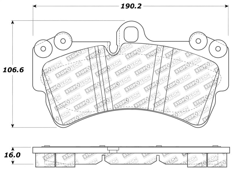 Plaquettes de frein StopTech Performance Porsche