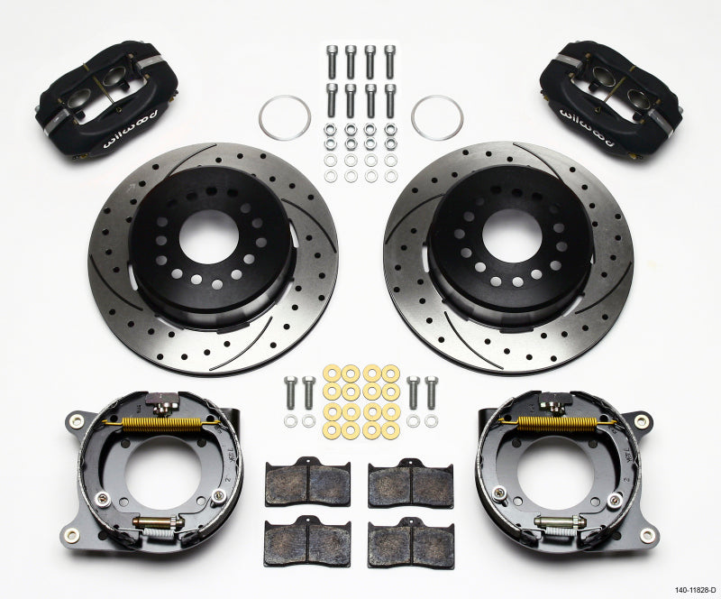 Kit de frein de stationnement Wilwood Forged Dynalite P/S percé Impala 59-64 / Corvette 57-62