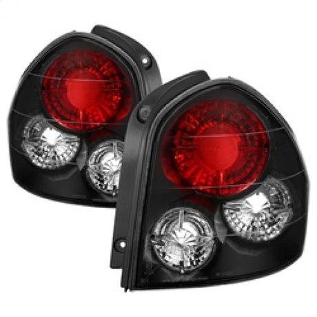 Feux arrière Spyder Hyundai Santa Fe 01-06 (modèle 01-04, utilisez uniquement 3 ampoules) Euro Blk ALT-YD-HYSF01-BK