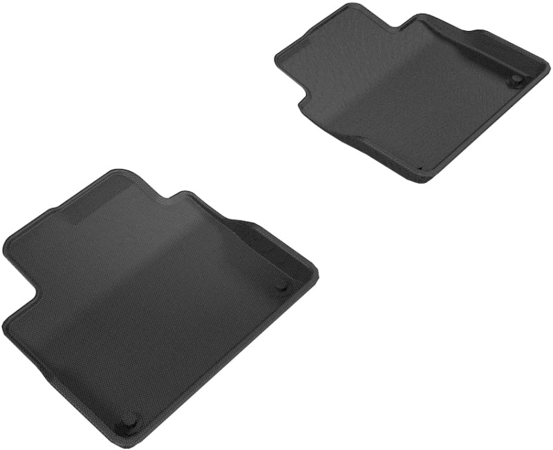 3D MAXpider 2017-2019 Volvo S90/V90 Kagu 2nd Row Floormats - Black