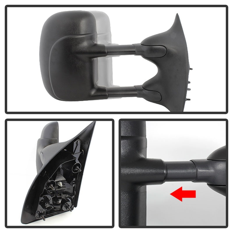 xTune Ford Superduty 02-07 Manual Extendable Manual Adjust Mirror Right MIR-FDSD99S-MA-R